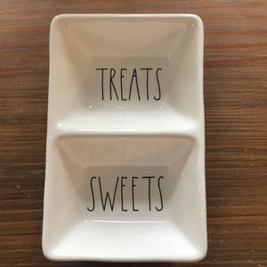 Rae Dunn Sweets Treats container 7” by 5” by 2”
